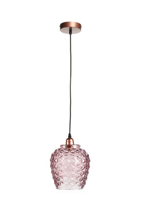 Suspension Periwinkle Design moderne Couleur Violet en verre fait main main product photo