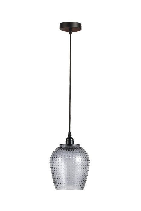 Lámpara colgante Nenúfar de diseño moderno en color gris hecha a mano con vidrio D2012 main product photo