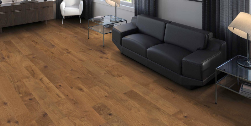 Parquet HARO 4000 Roble ámbar Sauvage estructurado naturaDur Lama Prestige main product photo