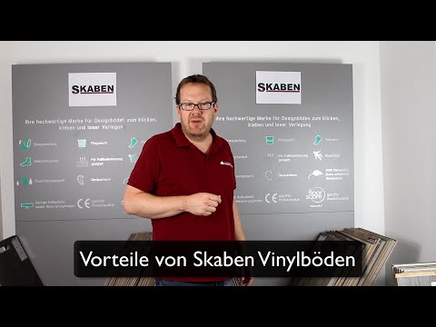 Skaben Klebe-Vinylboden massiv Life 55 Scharlach Eiche hell natürlich 1-Stab Landhausdiele 4V zum kleben