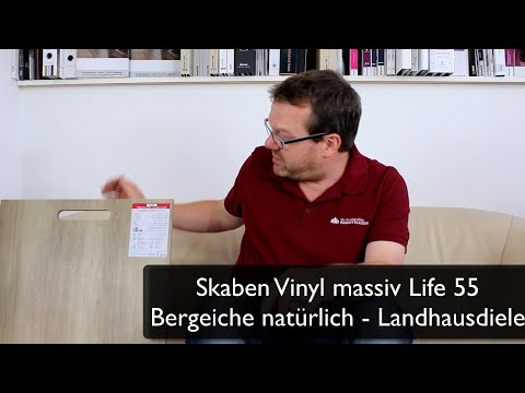 Suelo Vinilo Skaben macizo Life Click 55 Roble de montaña natural 1 lama 4V a clic