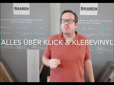 Skaben Klebe-Vinylboden massiv Life 55 Waldeiche Hellgrau 1-Stab Landhausdiele 4V zum kleben