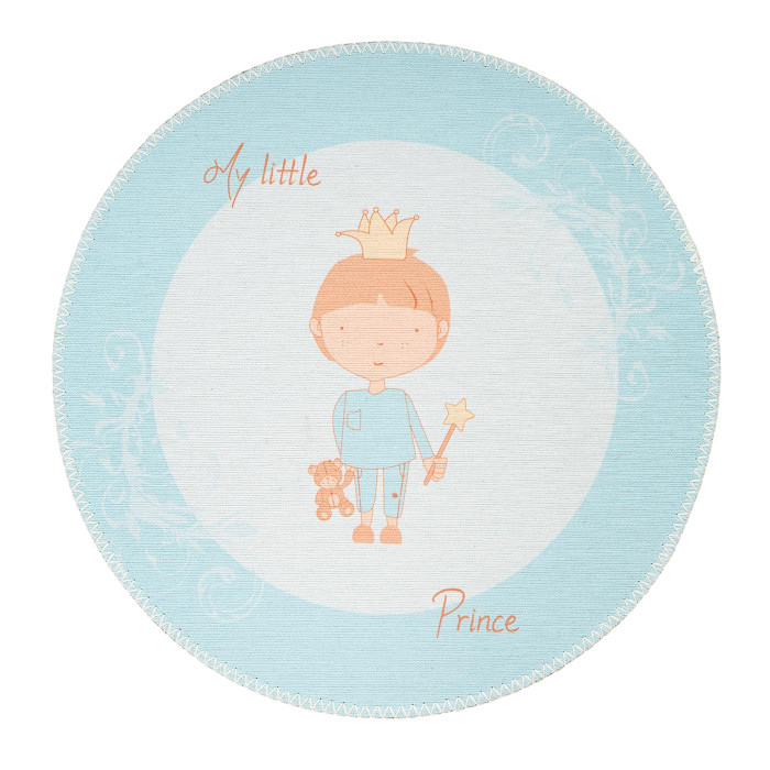 Children's carpet Blue Mint LITTLE PRINCE round height 5 mm 160x160cm main product photo