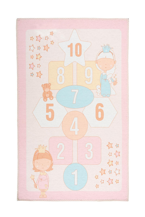 Kinderteppich Rosa HIMMEL UND HÖLLE rechteckig Höhe 5 mm main product photo