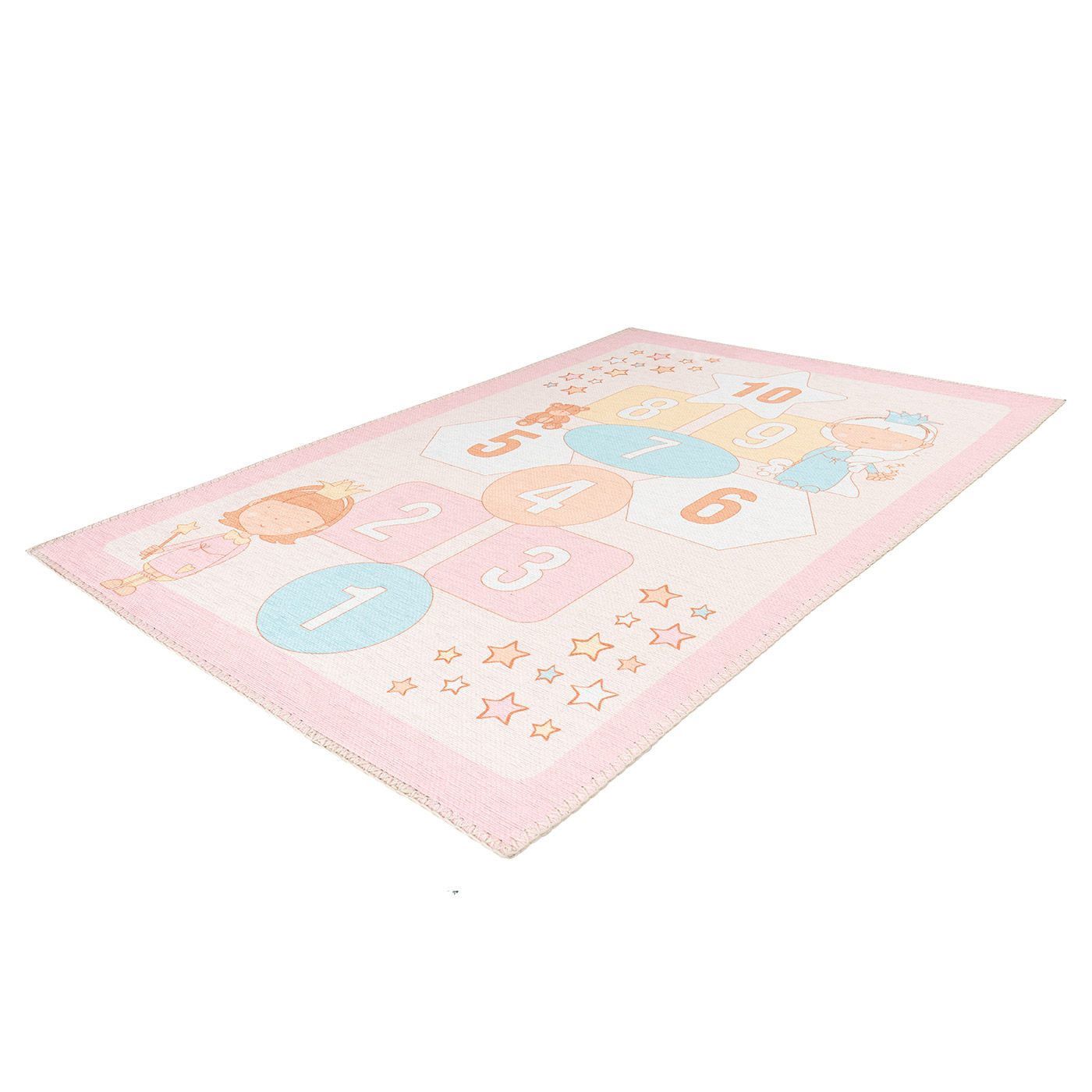 Kinderteppich Rosa HIMMEL UND HÖLLE rechteckig 5mm Raum2