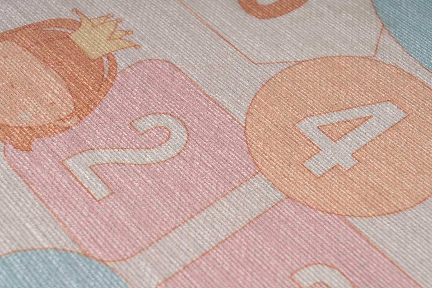 Kinderteppich Rosa HIMMEL UND HÖLLE rechteckig 5mm Raum3