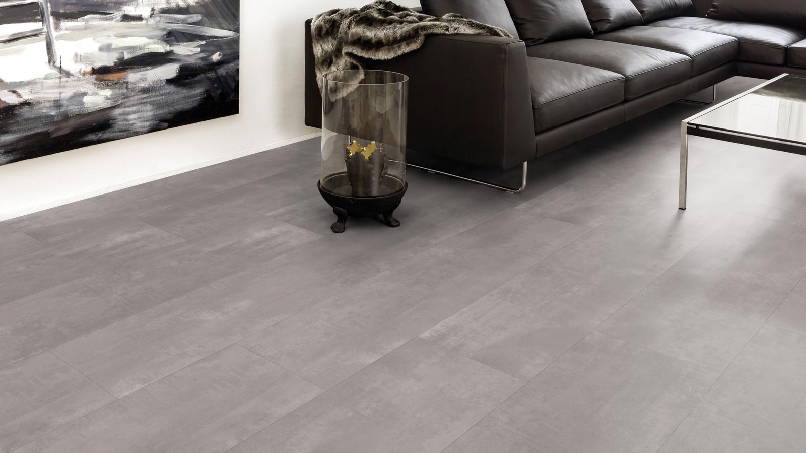 Kings Canyon Laminat RealFeel Fliese Aqua Samurai Beton Cirio Fliese Raum5