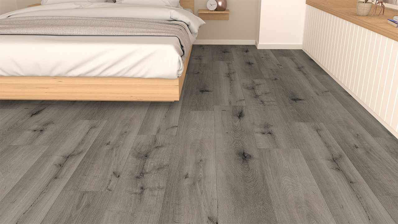 SKAVA Rigid Klick Vinyl - Home Grey Oak | wasserfest und Trittschalldämmung integr. (LO-1090)
