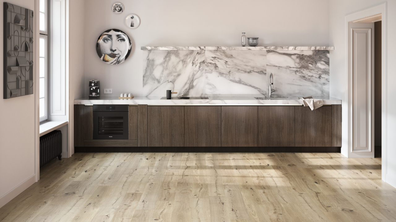 SKAVA Rigid Klick Vinyl - Home Corn Oak | wasserfest und Trittschalldämmung integr. (LO-1095)