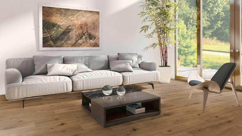 Meister Designboden MeisterDesign. flex DD 400 Feldeiche natur 6844 1-Stab Kurzdiele M4V main product photo