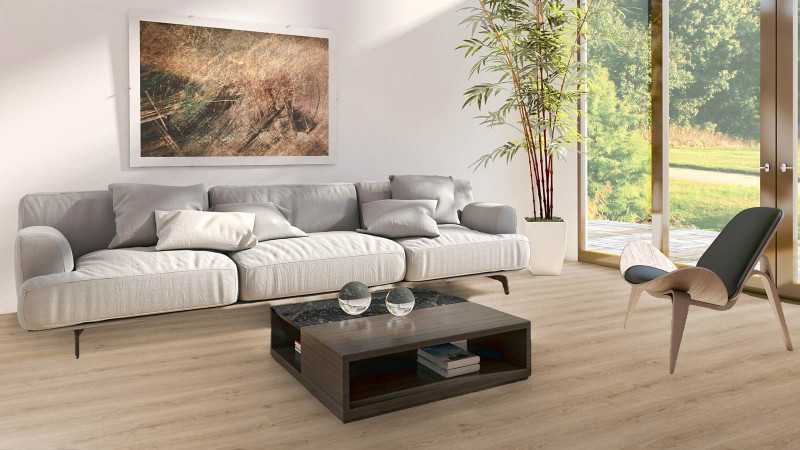 Meister Designboden MeisterDesign. comfort DD 600 S Stieleiche pure 6985 1-Stab Kurzdiele M4V main product photo