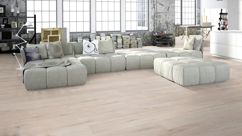 Meister Designboden MeisterDesign. flex DL 400 Eiche arcticweiß 6995 1-Stab Landhausdiele M4V main product photo