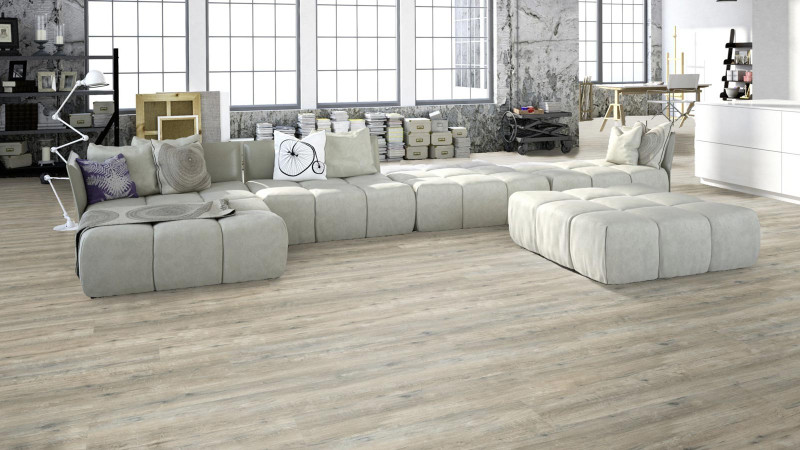 Meister Design flooring MeisterDesign. flex DL 400 Greige fjord oak 6837 1-strip M4V main product photo