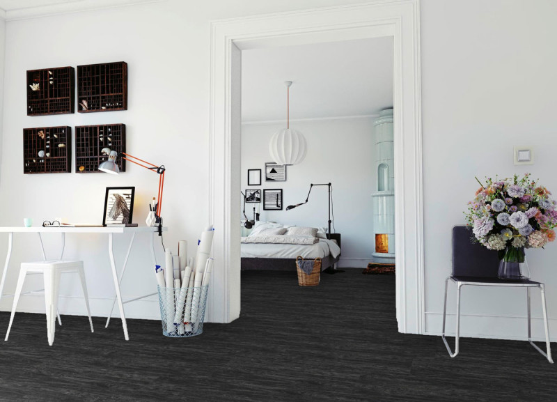 Meister Design flooring MeisterDesign. flex DB 400 Black lava 7323 Tile M4V main product photo