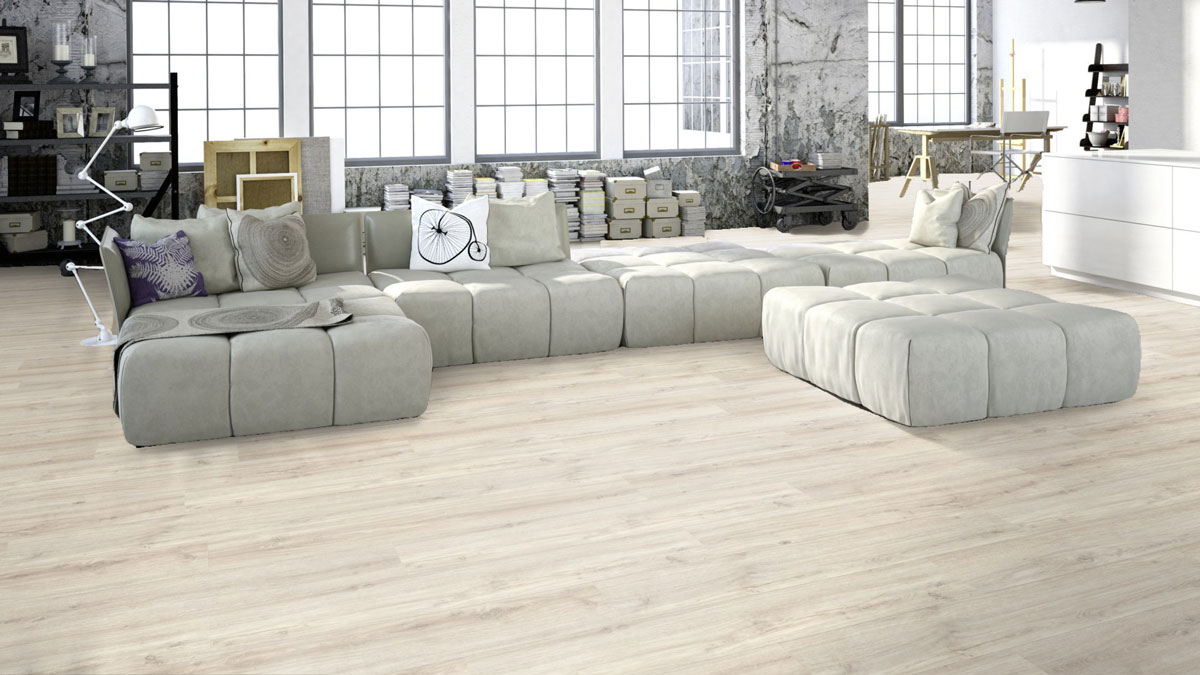 Suelo de diseño MeisterDesign. pro DD 200 Roble polar 6994 1 lama M4V