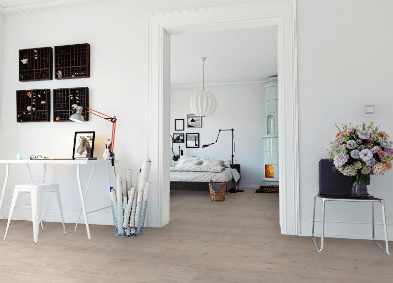 Meister Laminate MeisterDesign. laminate LC 150 Off-white knotty oak 6947 1-strip main product photo