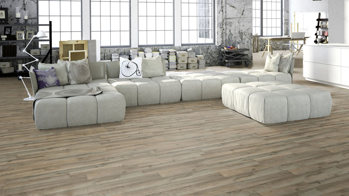 Meister Laminate MeisterDesign. laminate LC 55 Antique grey oak 6866 2-strip