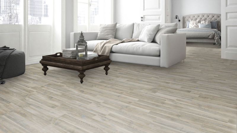 Meister Laminat MeisterDesign. laminate LC 55 Esche arcticweiß 6867 2-Stab Kurzdiele main product photo