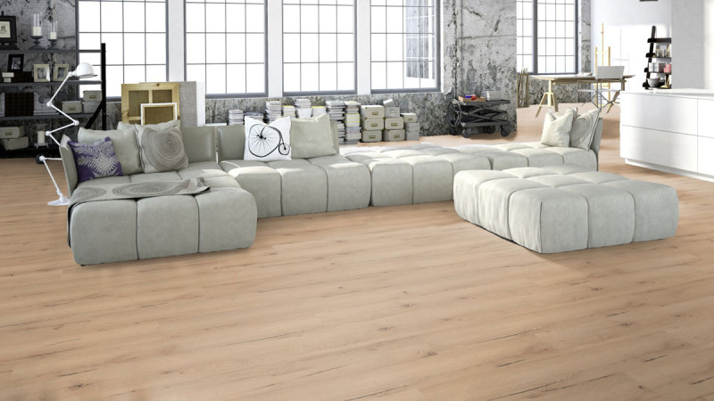 Meister Laminate MeisterDesign. laminate LC 55 Light cracked oak 6258 1-strip main product photo