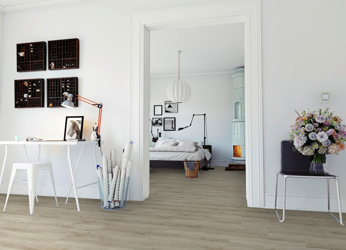 Laminado MeisterDesign. Laminado LC 55 roble craquelado puro 6878 1-lama, tabla corta