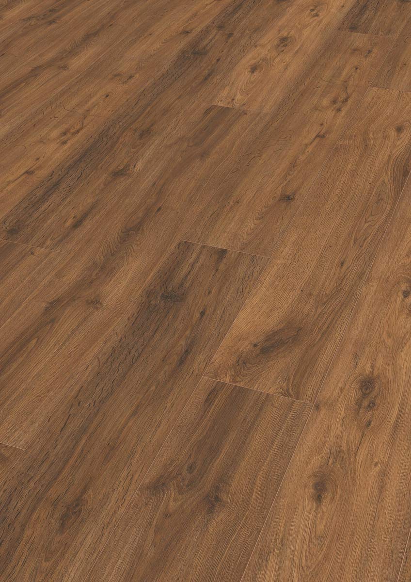 Meister Laminat MeisterDesign. laminate LD 150 Eiche Chiemsee braun 6377 1-Stab Kurzdiele 2V/M2V Raum1