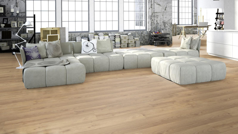 Meister Laminat MeisterDesign. laminate LD 150 Eiche Chiemsee hell 6376 1-Stab Kurzdiele 2V/M2V main product photo