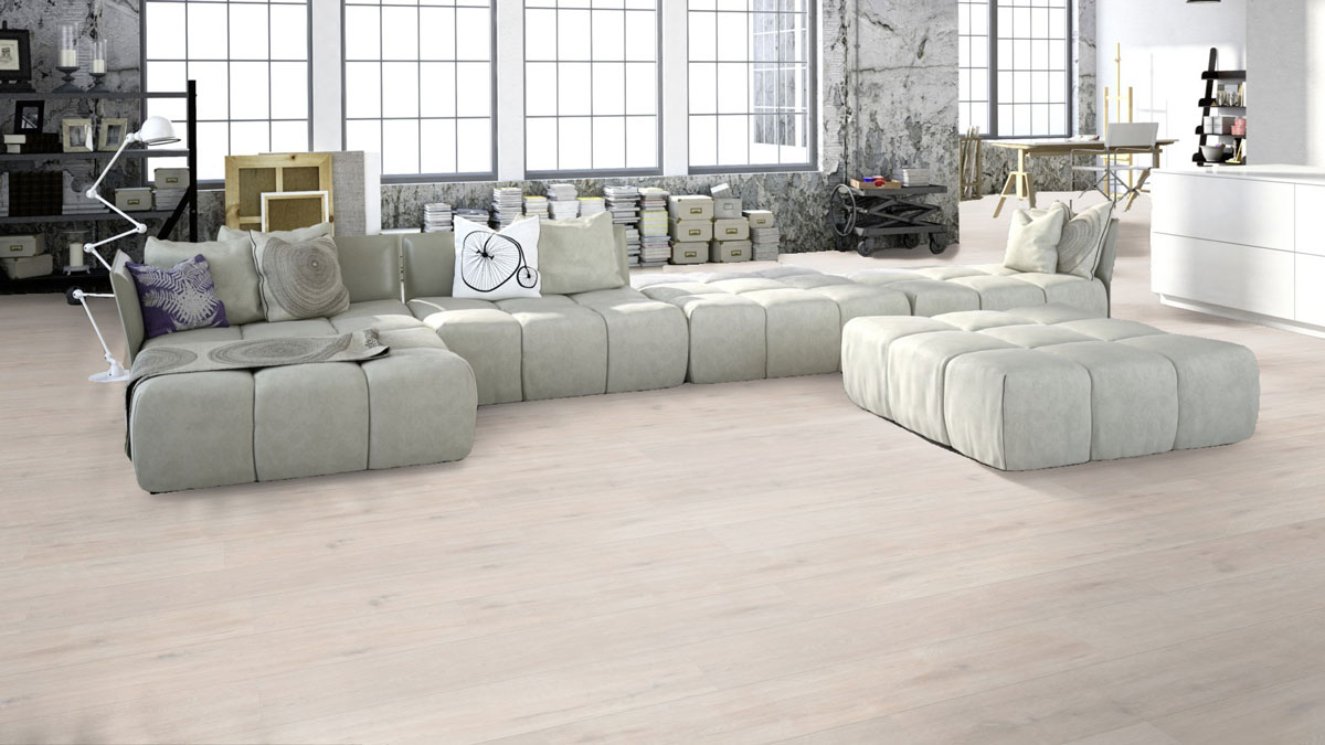 Meister Laminat MeisterDesign. laminate LD 250 Eiche arcticweiß 6995 1-Stab Kurzdiele M4V