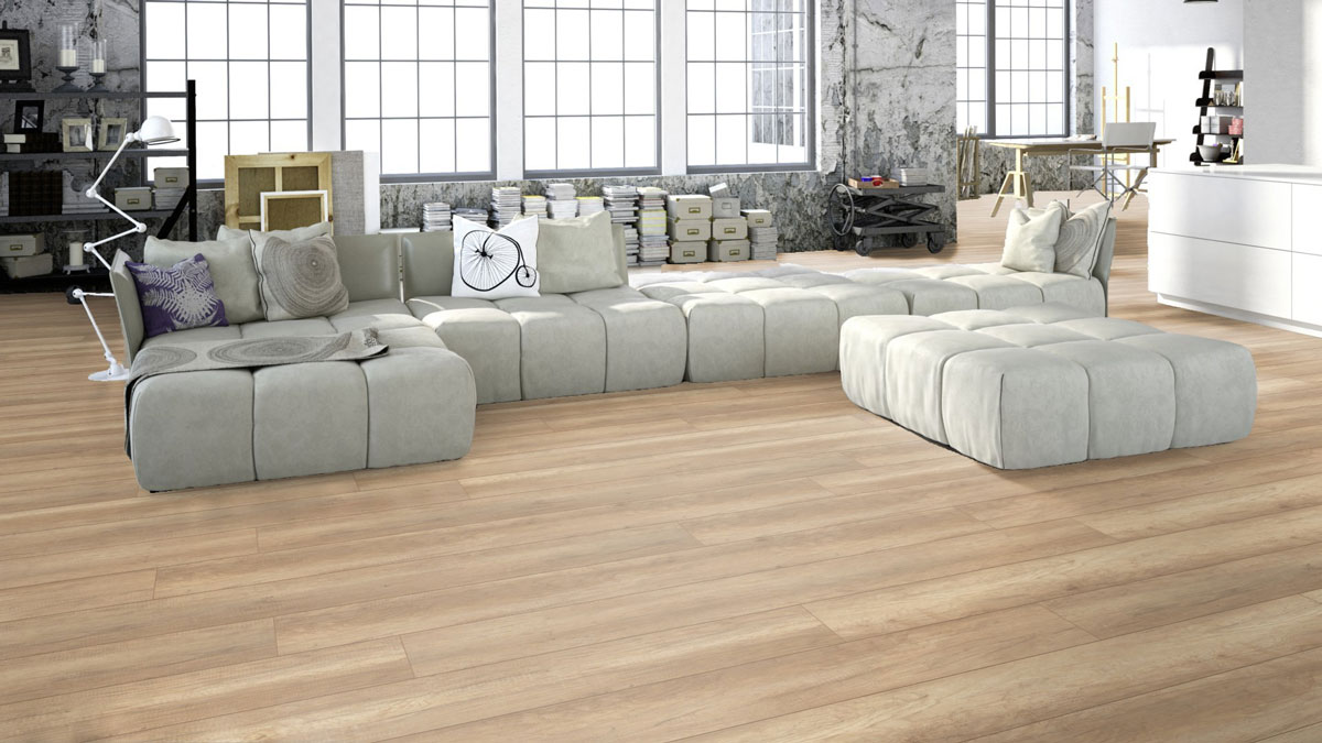 Meister Laminat MeisterDesign. laminate LL 150 Bootshaus Eiche hell 6259 1-Stab Landhausdiele 4V