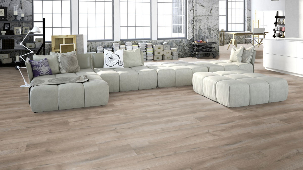 Meister Laminate MeisterDesign. laminado LL 250 S Roble vintage mohair gris 1 lama M4V