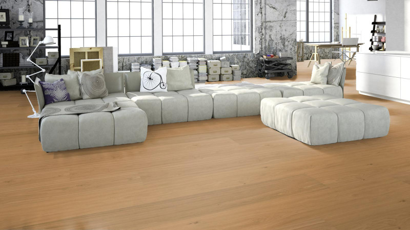 Meister Lindura wood flooring HD 400 Natural oak 8745 1-strip 2V/M2V main product photo