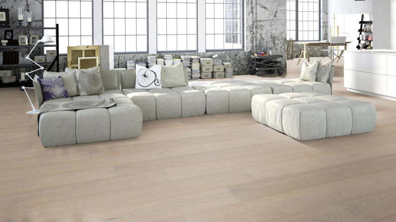 Meister Lindura Sol en bois Premium HD 400 Chêne nature blanc arctic 8735 1 frise 2V/M2V main product photo