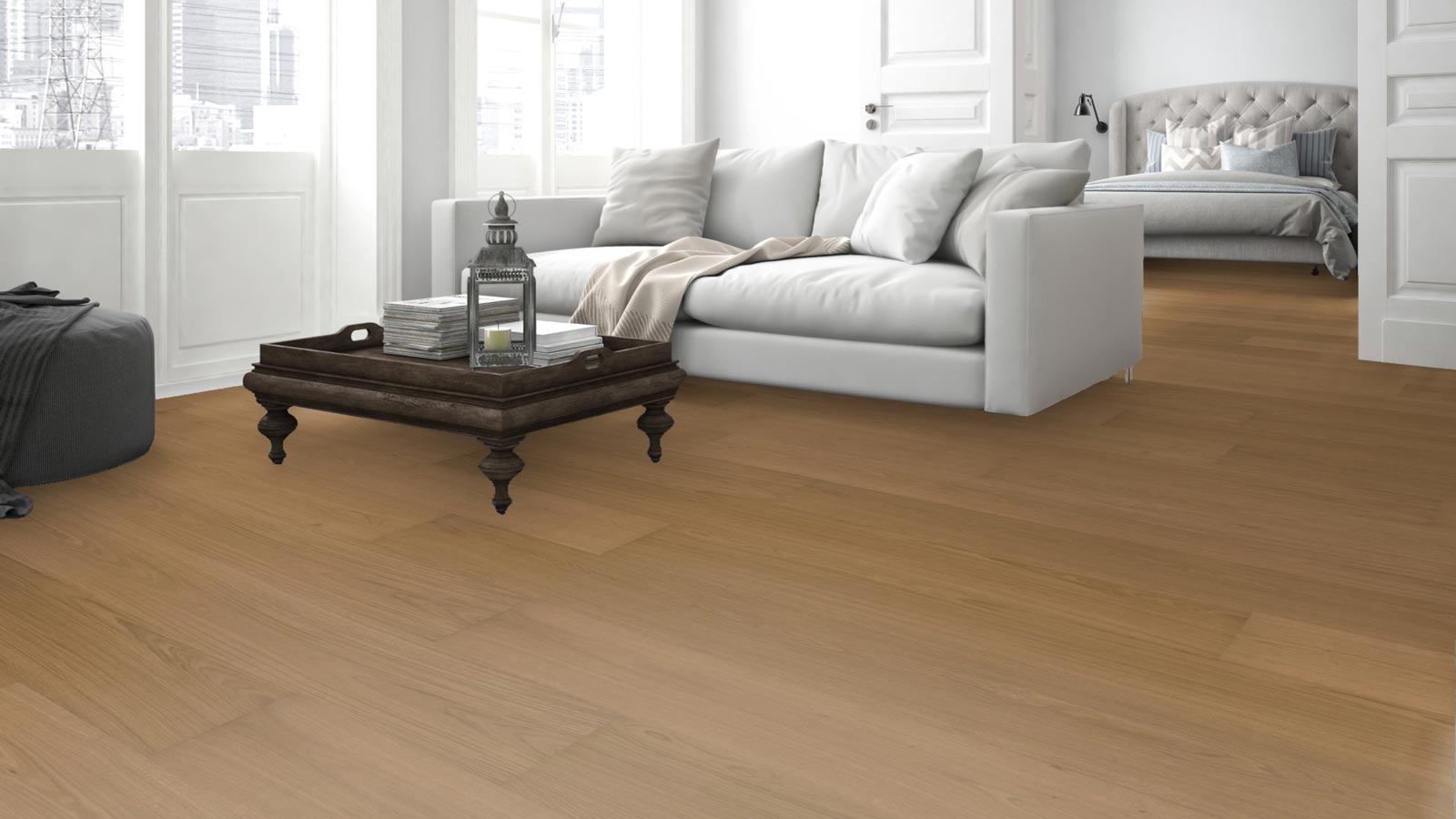 Meister Lindura - Suelo de madera Premium HD 400 Roble natural marrón claro 8731 1-lama 2V/M2V