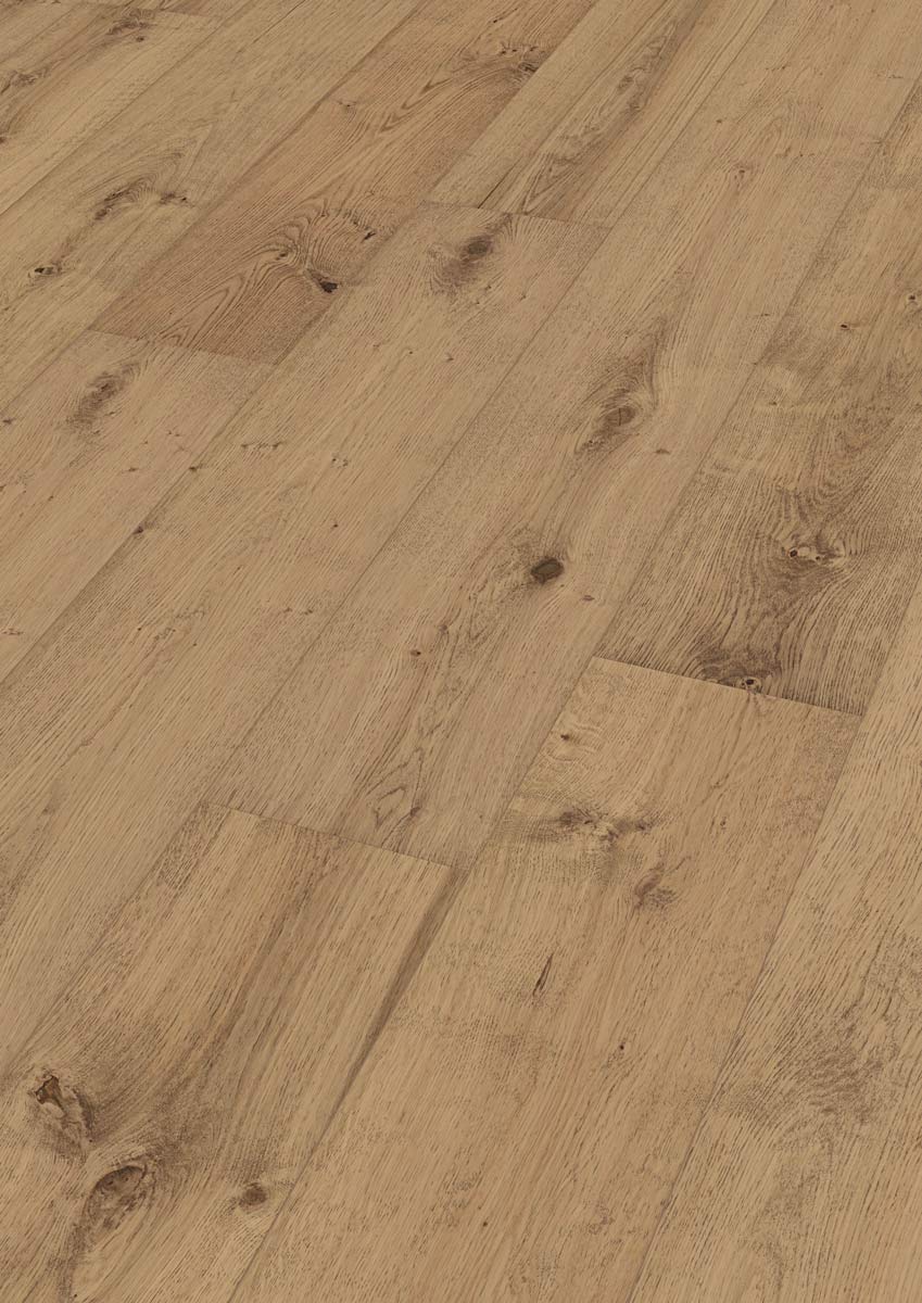 Meister Lindura Holzboden Premium HD 400 Eiche rustikal milchkaffee 8414 1-Stab Landhausdiele 2V/M2V Raum1
