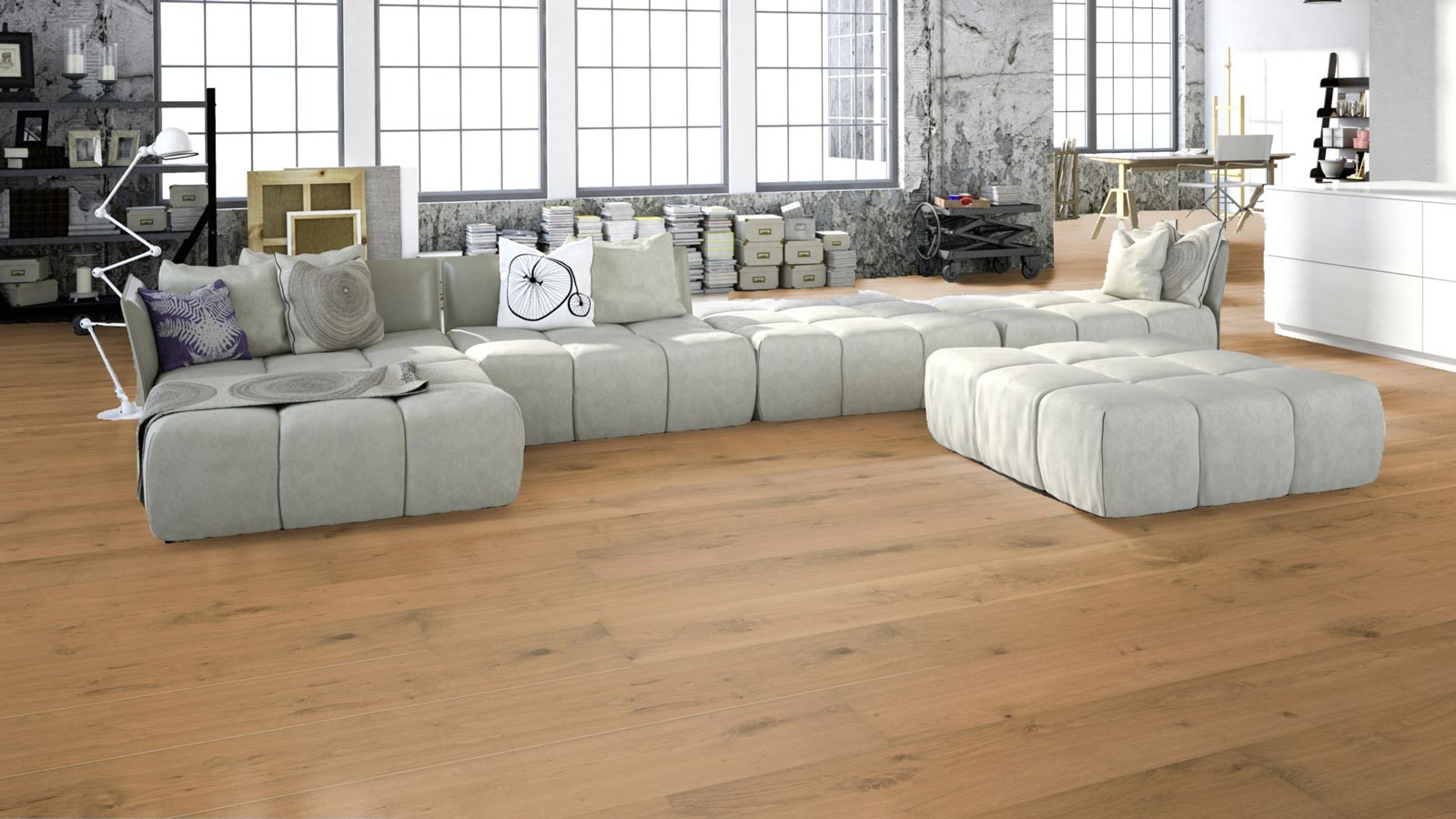 Meister Lindura Holzboden Premium HD 400 Eiche rustikal pure 8413 Landhausdiele 2V/M2V 270mm