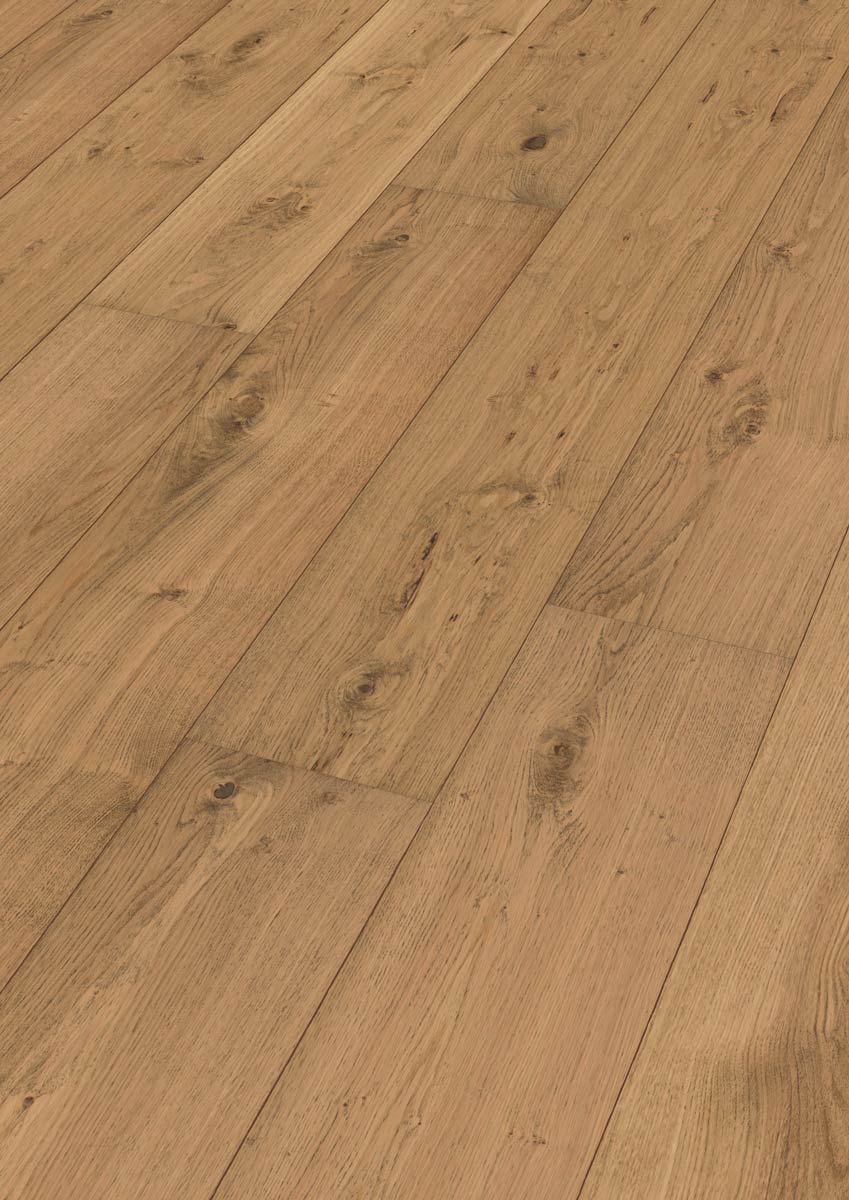 Meister Lindura Holzboden Premium HD 400 Eiche rustikal pure 8413 Landhausdiele 2V/M2V 270mm Raum1