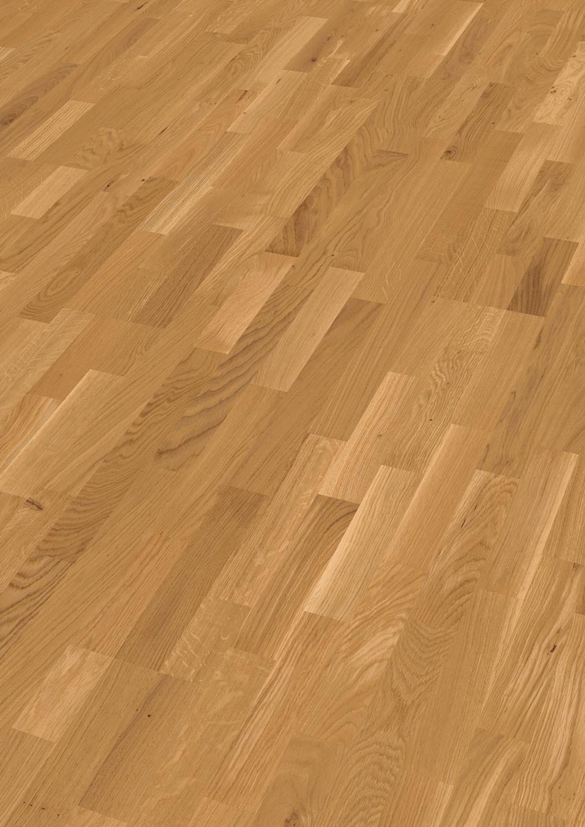 Meister Parkett MeisterParkett. longlife PC 200 Eiche lebhaft 8187 3-Stab Schiffsboden Raum1