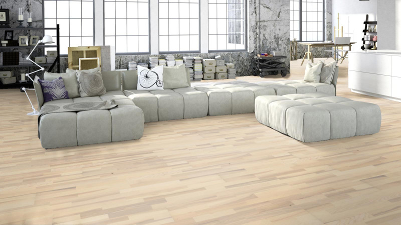 Meister Parquet MeisterParkett. longlife PC 200 Frêne animé blanc 8647 3 frises main product photo