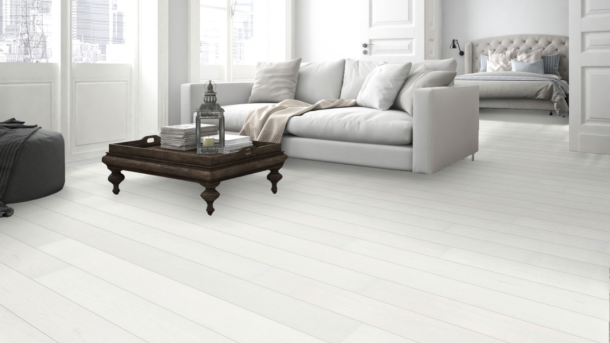 Meister Parkett MeisterParkett. longlife PD 400 Eiche harmonisch polarweiß 1-Stab Landhausdiele 2V