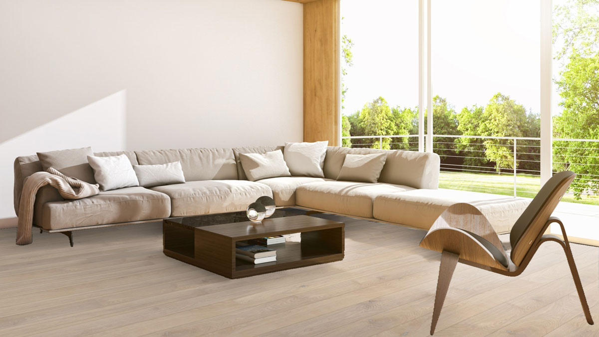 Meister Parkett MeisterParkett. longlife PD 400 Eiche lebhaft cremeweiß gekälkt Landhausdiele 2V