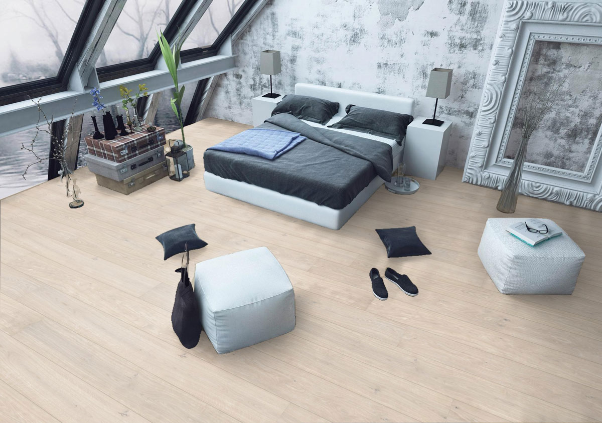 Meister Parkett MeisterParkett. longlife PD 450 Eiche lebhaft weiß gekälkt Landhausdiele 2V/M2V