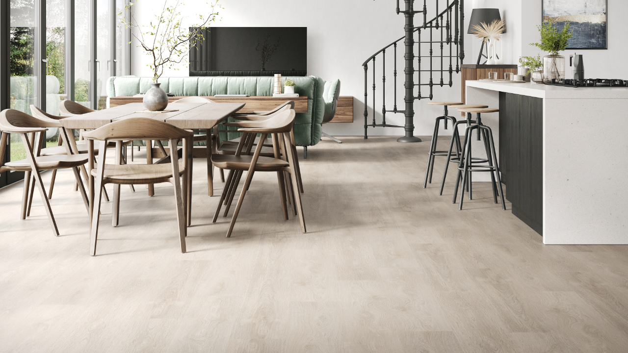 planeo Klebevinyl - Eiche Hellbraun | Synchronprägung (NF-S-5887)