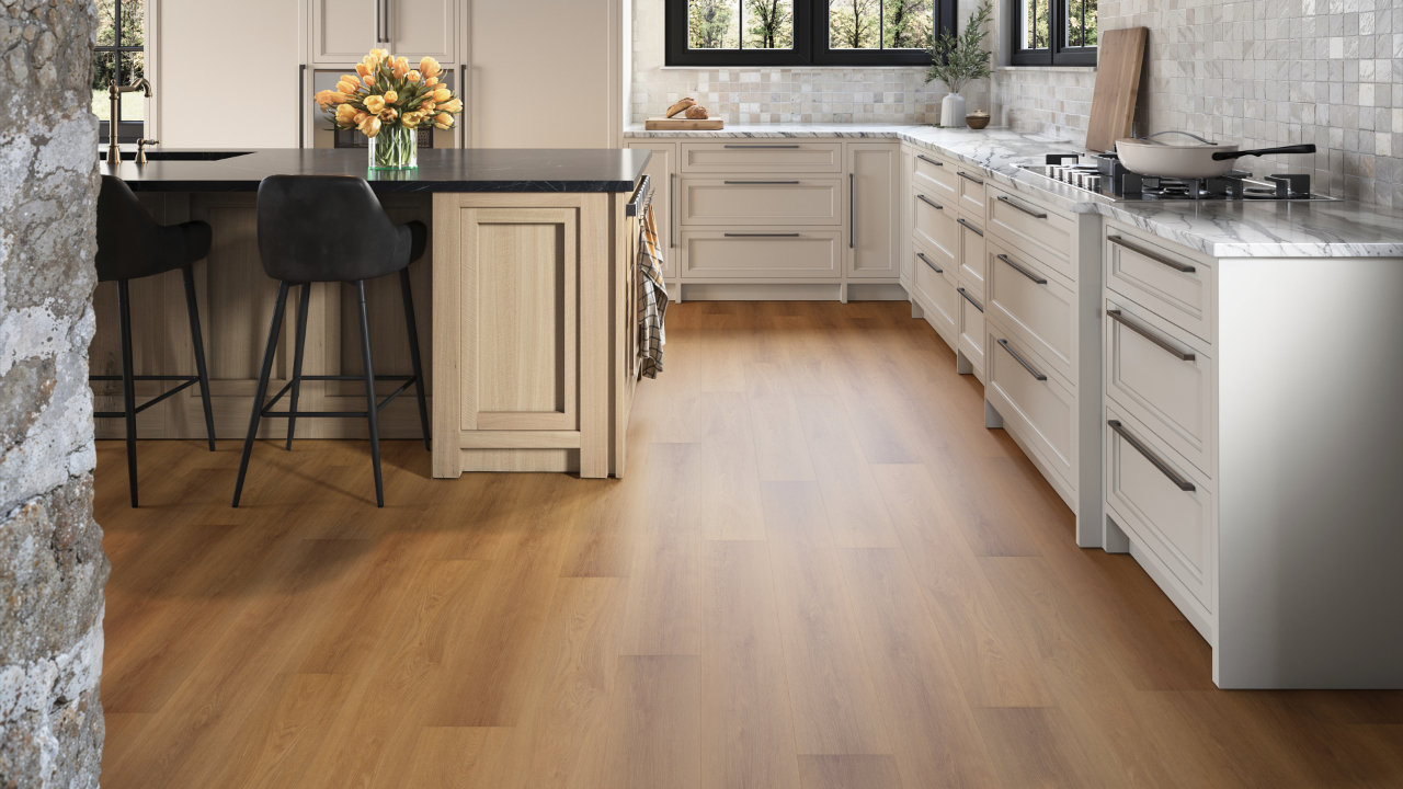 planeo Rigid Klick Vinyl - SMARTline Honey Oak | Trittschalldämmung integr. (NF-SL-583)