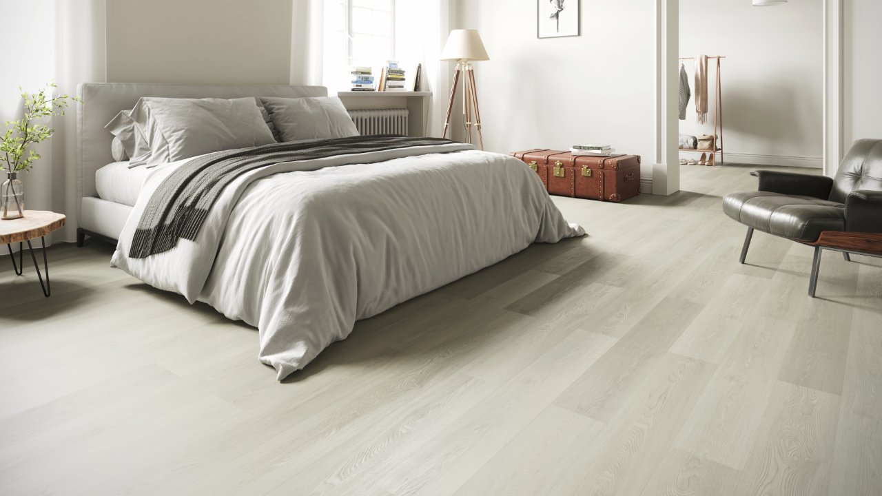 planeo Rigid Klick Vinyl - SMARTline White Oak | Trittschalldämmung integr. (NF-SL-586)
