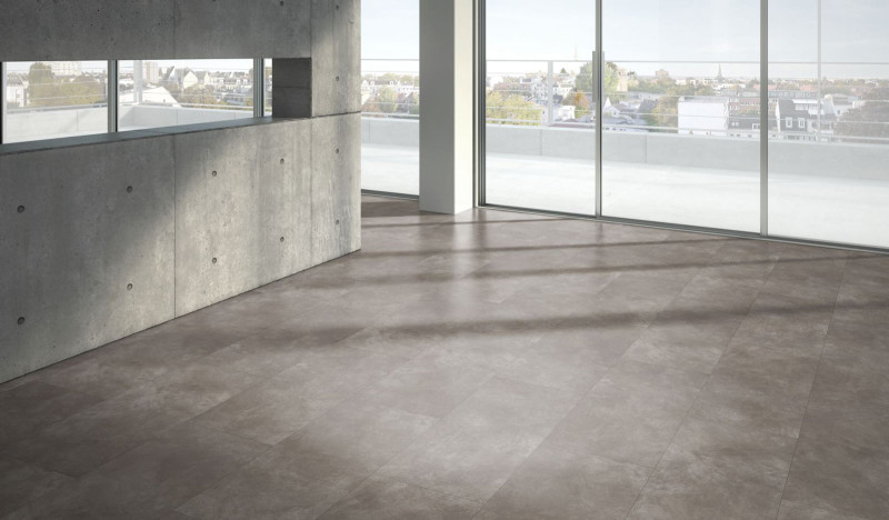Parador Sol design Modular ONE Béton gris foncé Grand carrelage 4V main product photo