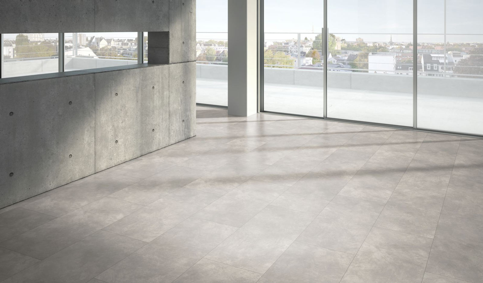 Parador Designboden Modular ONE Beton Hellgrau Großfliese 4V Raum3