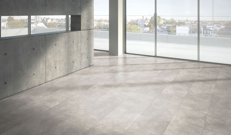 Parador Design flooring Modular ONE Concrete Ornament light grey Oversize tile 4V main product photo