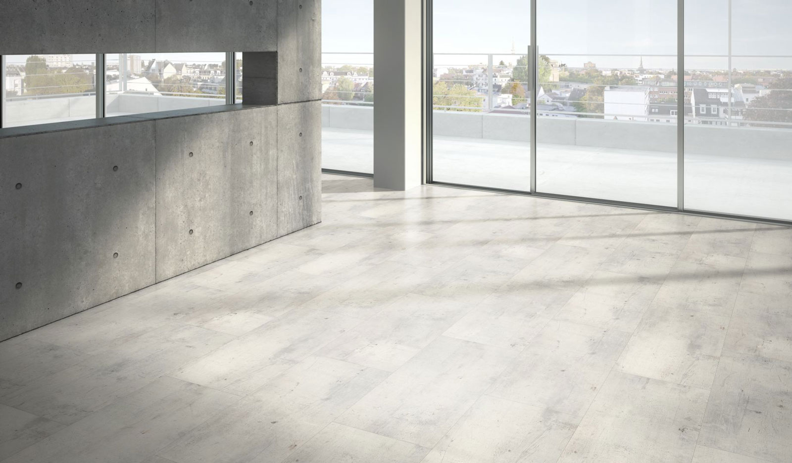 Parador Laminat Trendtime 5 Antik weiß Großfliese 4V Raum3