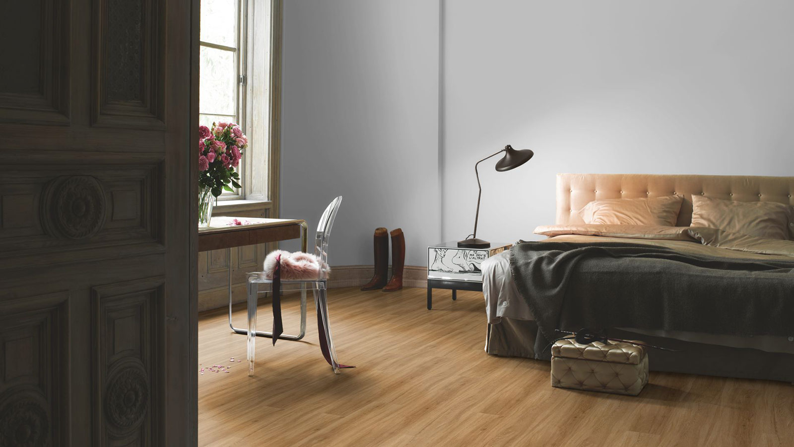 Parador Vinylboden Basic 5.3 Eiche Sierra natur 1-Stab Landhausdiele 4V Trittschalldämmung Raum5