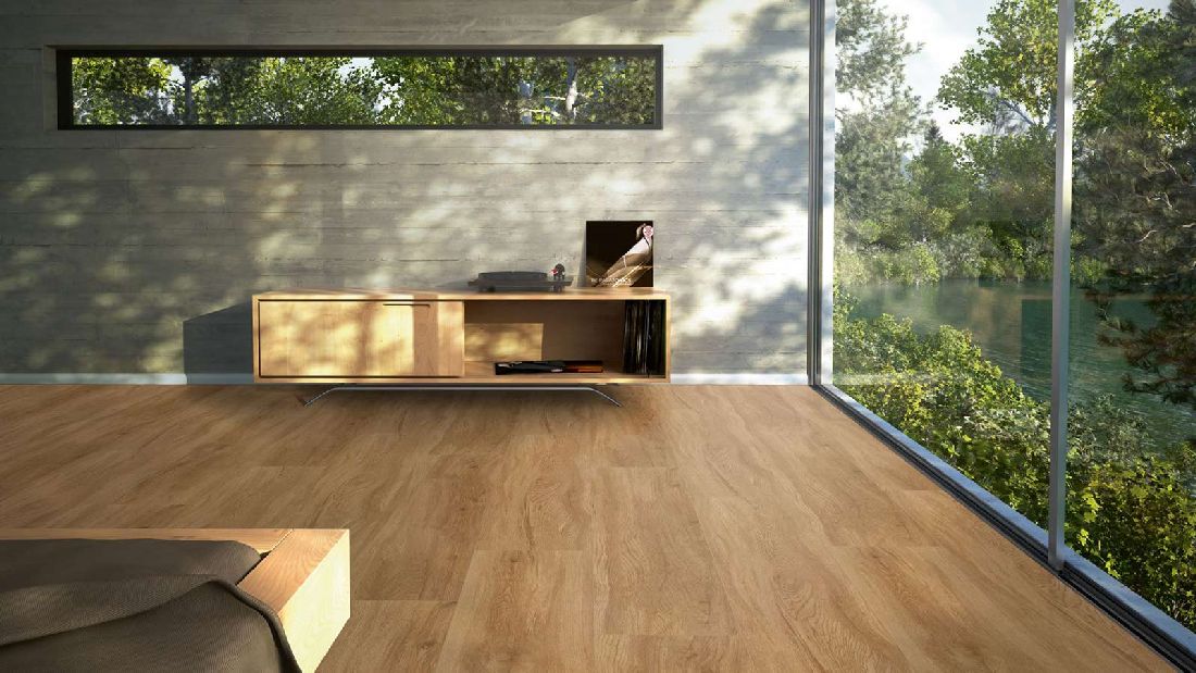 Parador Vinylboden Basic 5.3 Eiche Sierra natur 1-Stab Landhausdiele 4V Trittschalldämmung Raum7