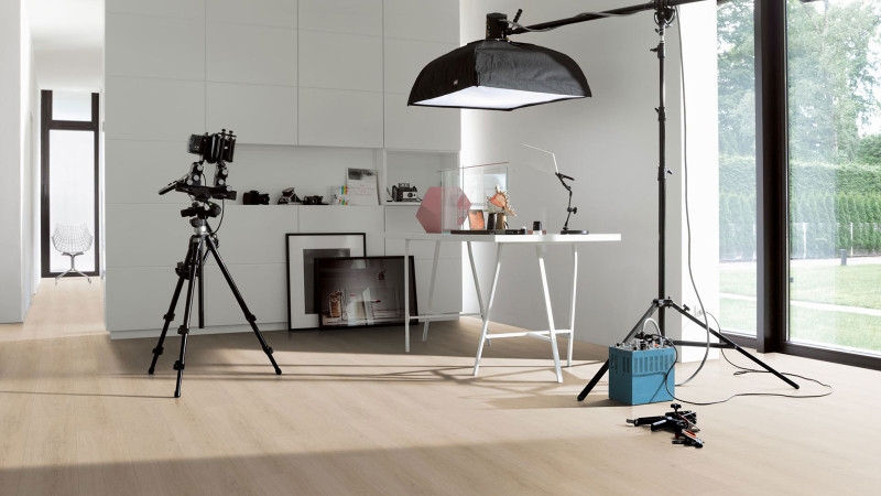 Parador Vinyl flooring Basic 5.3 Oak Studioline sanded 1-strip 4V with integrated insulation main product photo